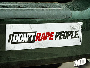 I don't rape people.